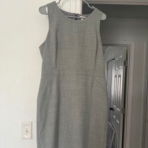 J Crew Gray Suiting Shift Dress Size 12